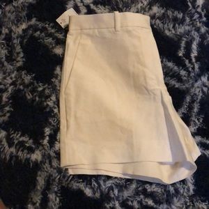 White Tailored Gap Shorts